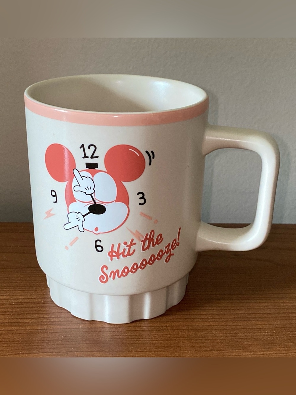 Disney Mickey Mouse "Hit the Snoooooze!" 16 oz Stoneware Mug